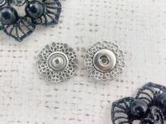 Кнопка пришивная металл, d 2,5 см, никель