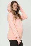 Утепленное худи для беременных и кормящих 15981 персиковый