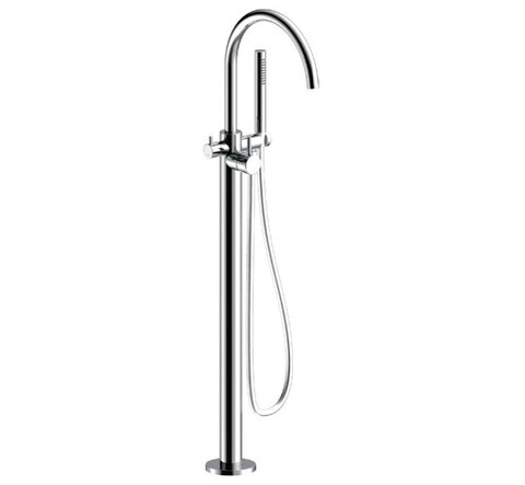 Almar E216000.CR Almar Смеситель напольный однорычажный для ванны с ручной лейкой, внешняя часть, цвет хром