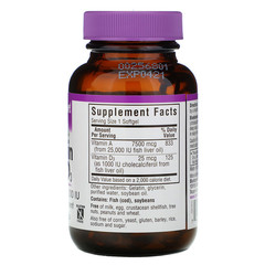 Bluebonnet Nutrition, Витамины A и D3, 100 гелевых капсул