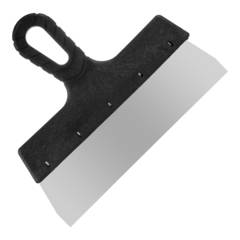 12-1-024 Шпатель фасадный прямой, нержавеющая сталь 0,45мм, пластиковая рукоятка, 250мм (РемоКолор)