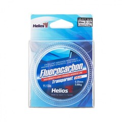 Купить рыболовную леску флюорокарбон Helios Fluorocarbon 0,25мм 30м Transparent HS-FCT 25/30