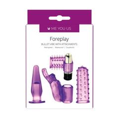 Фиолетовый вибронабор Foreplay Couples Kit - 