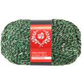 Пряжа Lana Grossa Meilenweit 6-ply 150 Christmas Snow Flake 324