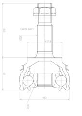 ШРУС внешний  NKN  NS1207-2H