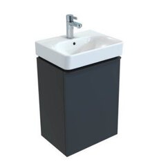 Шкафчик для раковины Geberit Smyle Square, с одной дверцей: B=49.2см, H=61.7см, T=40.6см, Темно-серый / Матовое покрытие фото