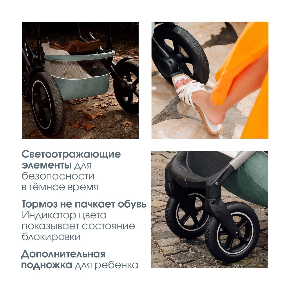 Комплект 3в1 коляска Britax Roemer SMILE 5Z Midnight Grey + автокресло BABY-SAFE PRO Space Black