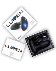 Черный интерактивный вибратор OhMiBod Lumen for Kiiroo с подсветкой - 10,2 см. - 