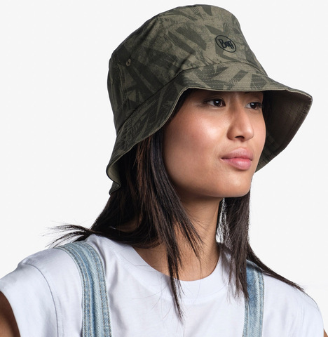 Картинка шляпа Buff Trek Bucket Hat Açai Khaki - 2