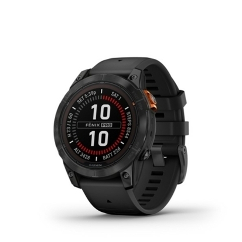 Garmin Fenix 7X Pro - Solar Slate Gray Stainless Steel / Black