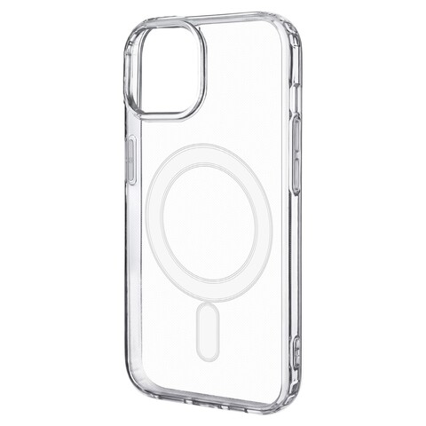 Силиконовый чехол Clear Case с магнитом (MagSafe) для iPhone 15 (Прозрачный)