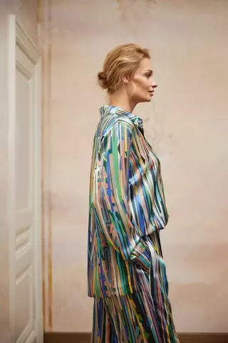 Штаны женские шелковые Mollen Полосы