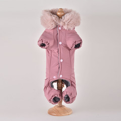 Royal Dog костюм зимний стразы (розовый) 