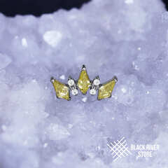 5K Rhombic Yellow & Crystal