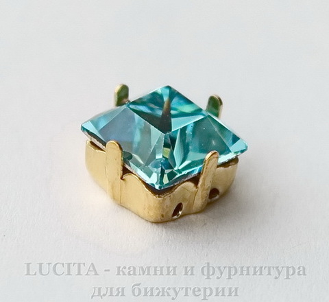 4428/S Сеттинг - основа Сваровски для страза 8х8 мм (цвет - латунь)
