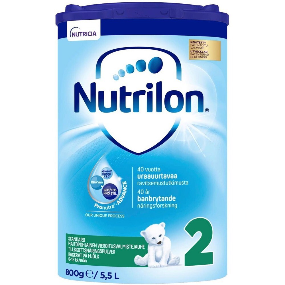 Сухая смесь Nutrilon Standard 2 800G, Maitopohjainen Vieroitusvalmistejauhe  6-12 Kk – купить за 2 673 ₽ с доставкой из Финляндии