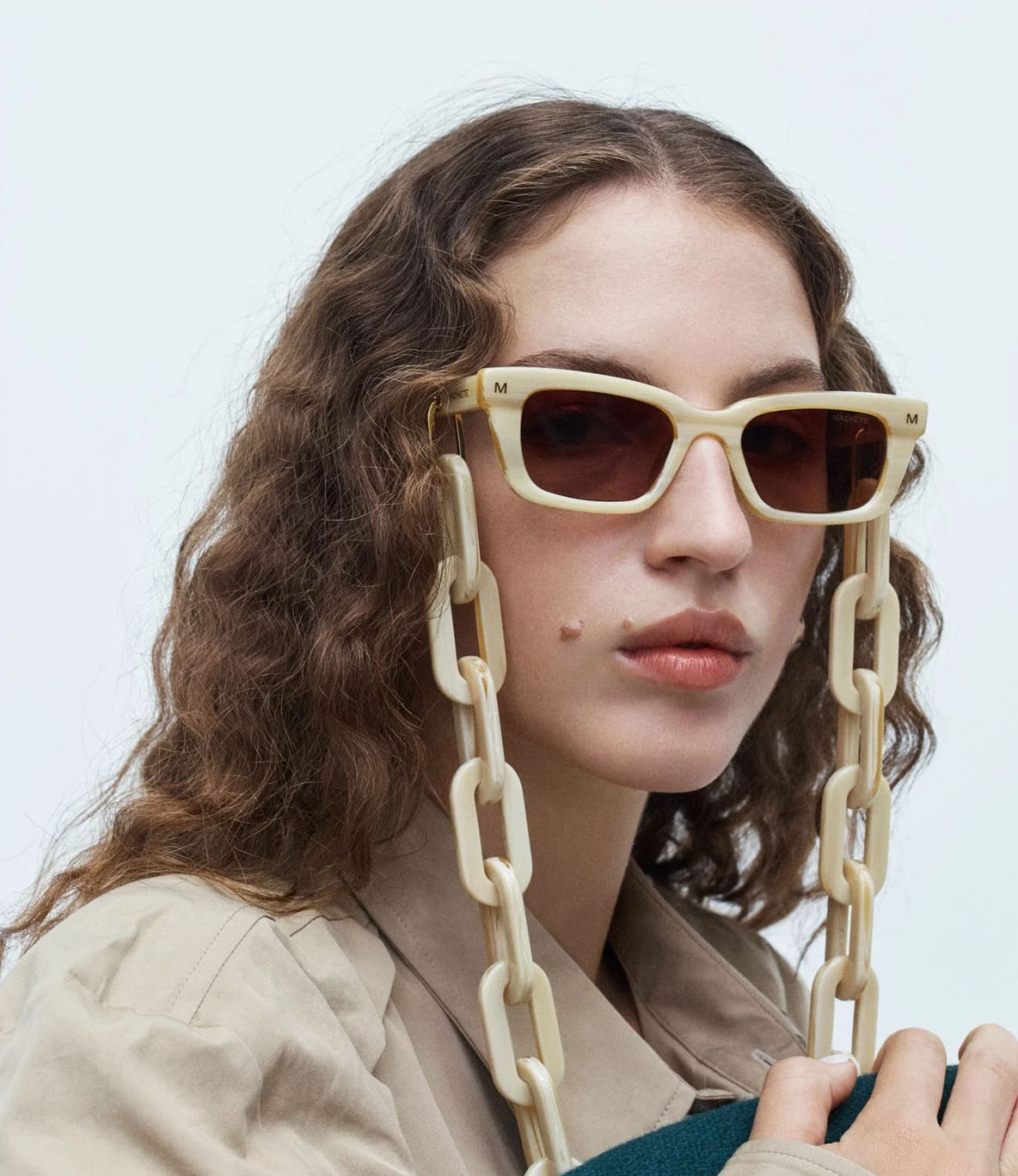 Machete Chunky Sunglass Chain in Alabaster ❒ цепочка для очков