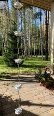 Дождевая цепь «Розы большие», белый RAL9010