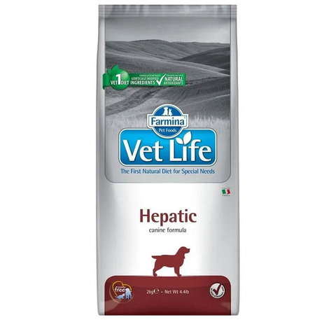 Сухой корм Farmina Vet Life Dog Hepatic при заболевании печени для взрослых собак,2 кг