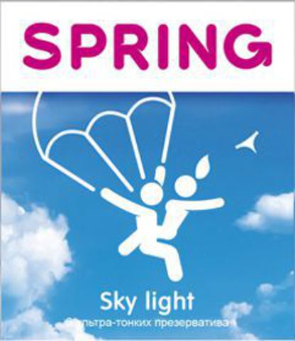 Ультратонкие презервативы SPRING SKY LIGHT - 3 шт. - SPRING SPRING SKY LIGHT №3