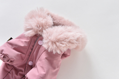 Royal Dog костюм зимний стразы (розовый) 