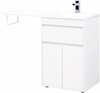Aquanet 239210 Тумба c раковиной Токио 120 R напольная 1 ящик 2 фасада цвет белый глянец (239210)