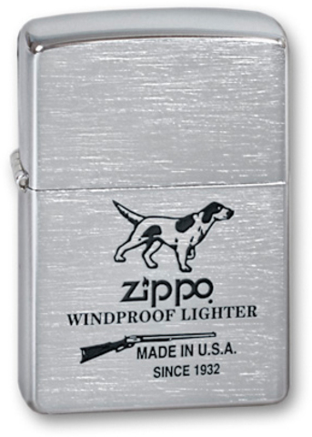 Зажигалка ZIPPO Hunting Tools Brushed Chrome латунь/никель-хром (200 Hunting Tools)