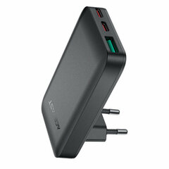 Зарядное устройство ACEFAST A100 PD65 W Gan 2 USBC/1 USB-A Ultra-Thin Charger EU, черный