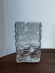 Ваза "Лёд" Серая