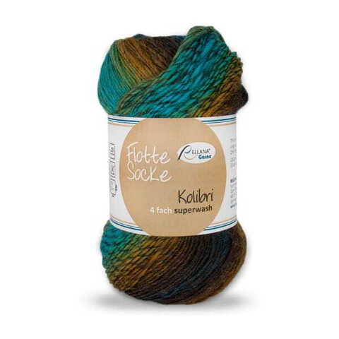 Пряжа Rellana Flotte Socke 4f. Kolibri 6217