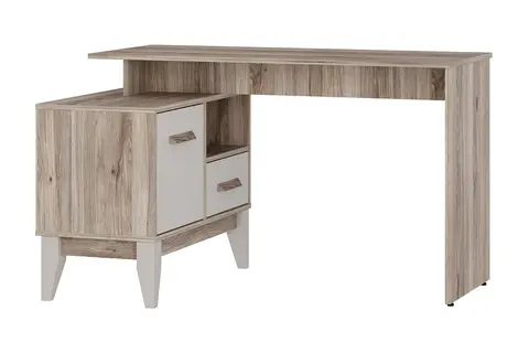 Стол письменный Скандика дуб смоки / кашемир