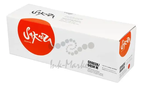 Картридж Sakura CF403X/045HM для HP, Canon LJ M252n, M252dn, MFP277dw, 277n и LBP-610C/MF-630C, пурпурный, 2200 к.