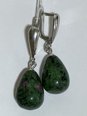 Капля (серьги  из серебра)