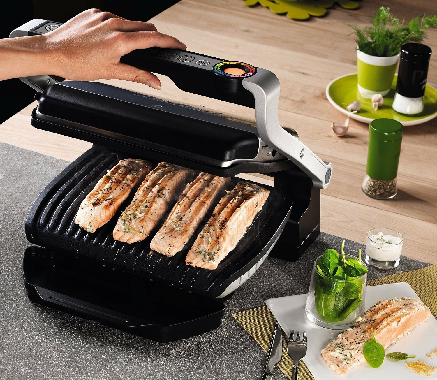 Электрогриль Tefal Optigrill GC712D34 – купить за 0 ₽ | iziclick.ru