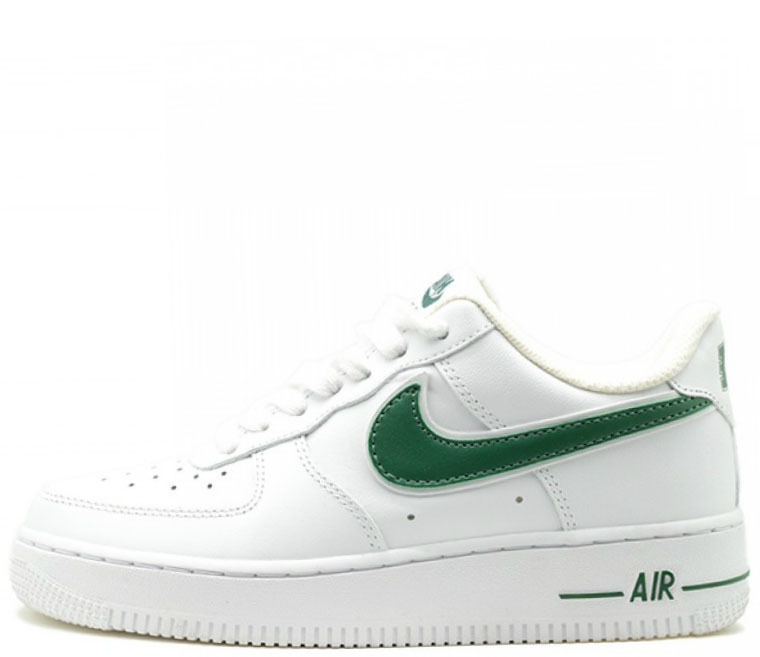 white green nike air force 1