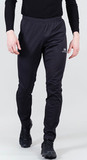 Элитный утеплённый лыжный костюм Nordski Pro Pearl Blue/Black с черными брюками мужской