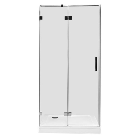 Aquanet 185946 Компл.2 - NWD6221 Beta 900x2000 Распашная дверь в нишу Правая стекло прозрачное хром (185946)