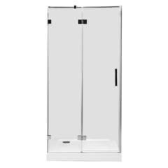 Aquanet 185946 Компл.2 - NWD6221 Beta 900x2000 Распашная дверь в нишу Правая стекло прозрачное хром (185946) фото