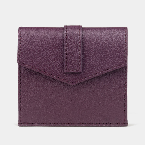Кардхолдер-кошелек Perle из кожи козы, фиолетового цвета
