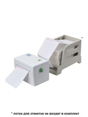 Термальный принтер этикеток XPrinter XP-DT108B (USB + Bluetooth) белый