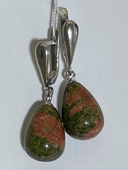 Капля (серьги  из серебра)