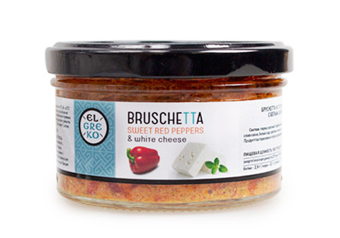 Брускетта из сладкого перца с сыром, 150г