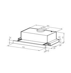 Вытяжка LEX Honver 600 INOX