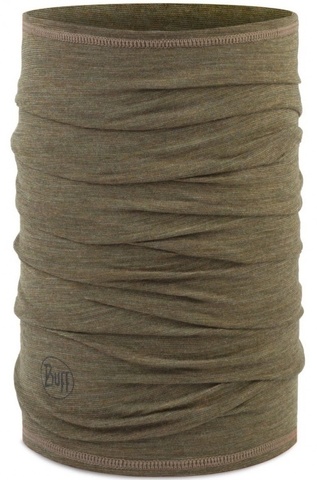 Картинка шарф-труба Buff Wool lightweight Moss Multistripes - 1