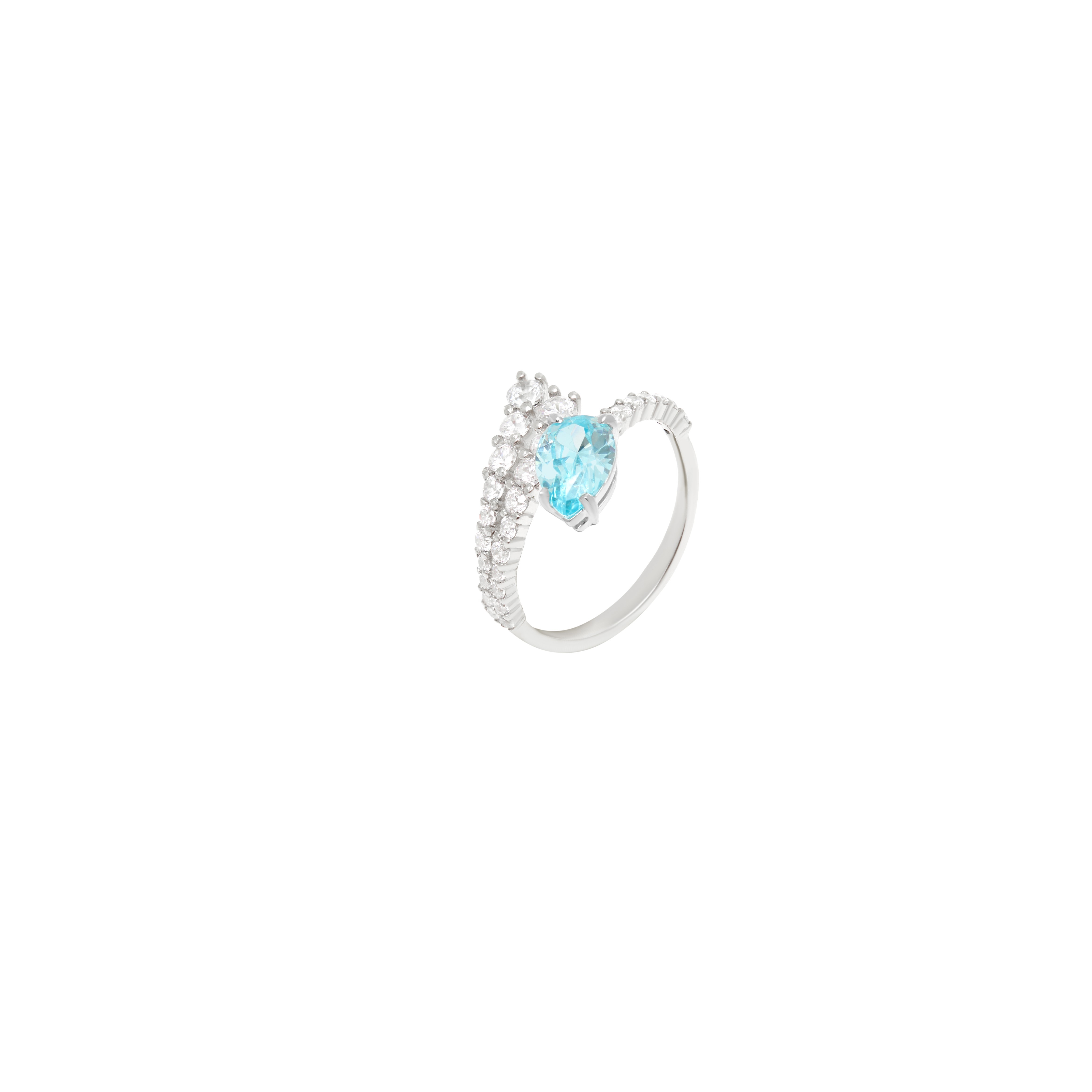 viva la vika кольцо wavy crystal drop ring VIVA LA VIKA Кольцо Crystal Embrace Ring – Blue