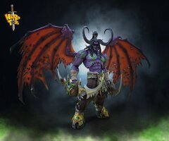 Варкрафт фигурка Иллидан с подсветкой