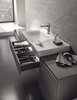 Шкафчик для раковины Geberit Xeno² с полкой, с одним выдвижным ящиком: B=88см, H=22см, T=46.2см, Серый / Матовое покрытие