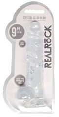 Прозрачный фаллоимитатор Realrock Crystal Clear 9 inch - 25 см. - 
