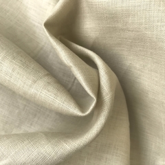 Ткань лен  бежевый 3151