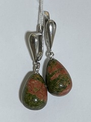 Капля (серьги  из серебра)